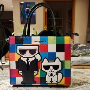 NWT Karl Lagerfeld Maybelle Satchel Crossbody Purse